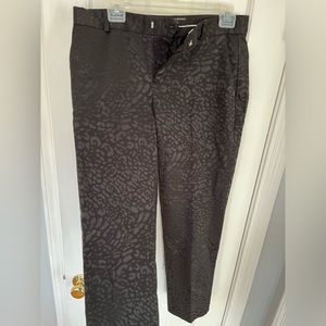 Banana republic factory, size 6 Avery jacquard tailored ankle pant, black